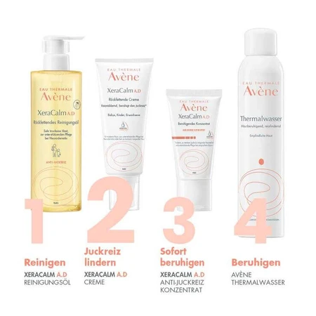 Avene Xeracalm A.D. Moisturizing Cream, 2 x 400 ml