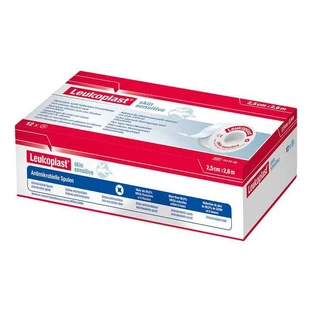 Leukoplast® Skin Sensitive 2,5 cm x 2,6 m zonder beschermring, verpakking van 12 pleisters