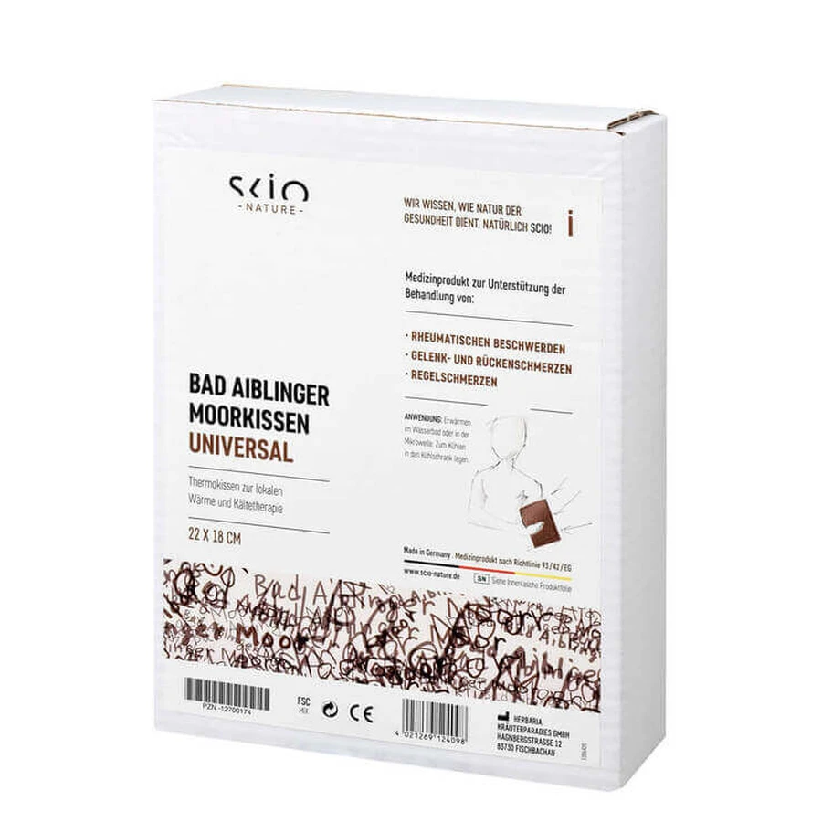 Bad Aiblinger Universal Peat Pillow, 18x22 cm, 1 piece per package