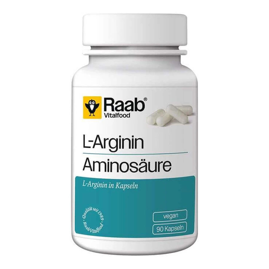 Raab Vitalfood L-Arginine Capsules, 90 capsules