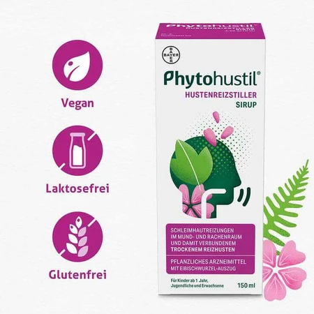 Jarabe antitusivo Phytohustil, 150 ml de jarabe