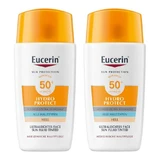 Eucerin Sun Fluid Hydro Protect Visage Léger SPF 50+, 2 x 50 ml, crème