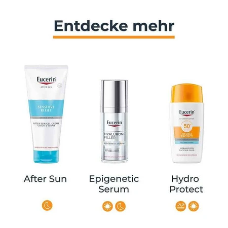 Eucerin Sun Fluid Hydro Protect Face hell LSF 50 +, 2x50 ml Creme