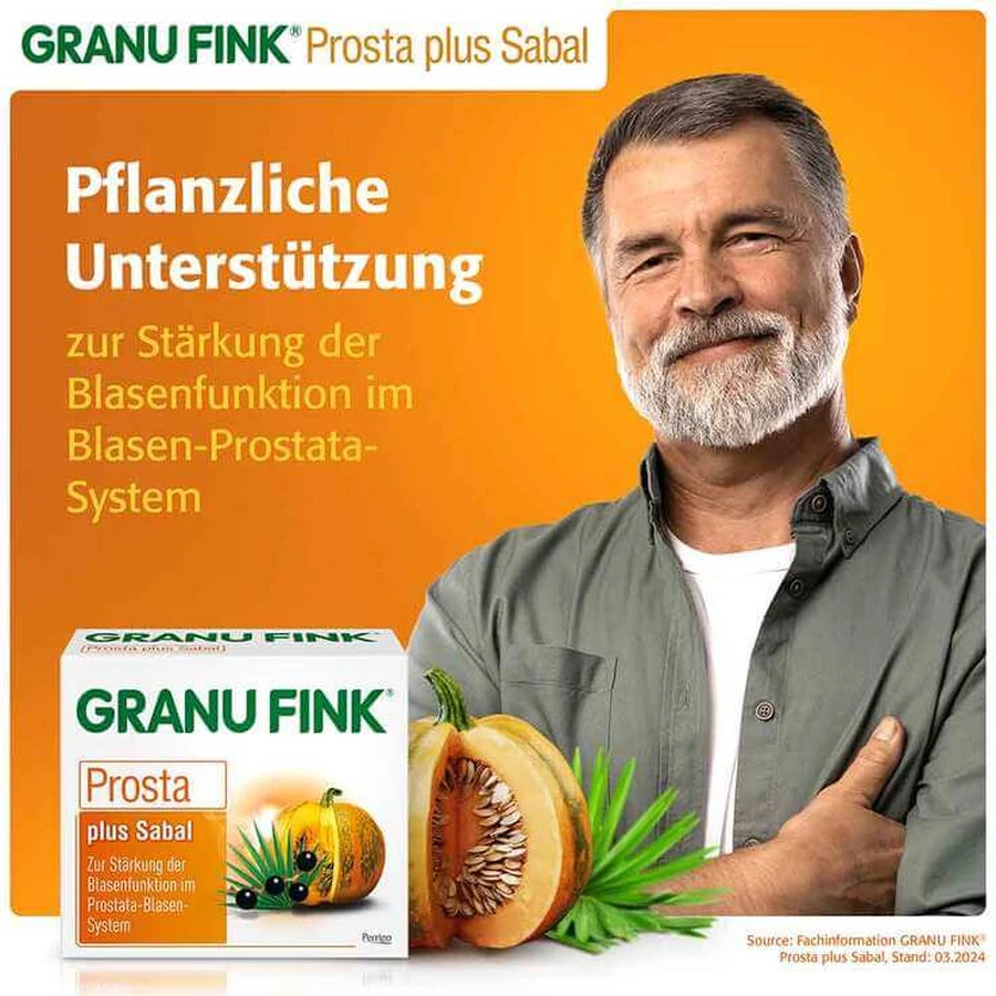 GRANU FINK® Prosta plus Sabal Hard Capsules, 120 capsules
