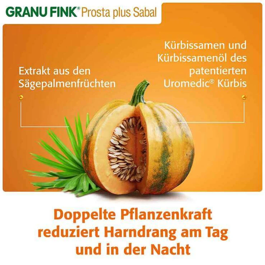 GRANU FINK® Prosta plus Sabal Hard Capsules, 120 capsules