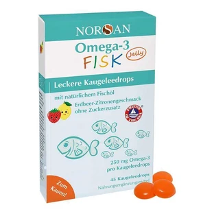 Norsan Omega-3 Fish Jelly for Kids, Coated Tablets, 120 Tablets