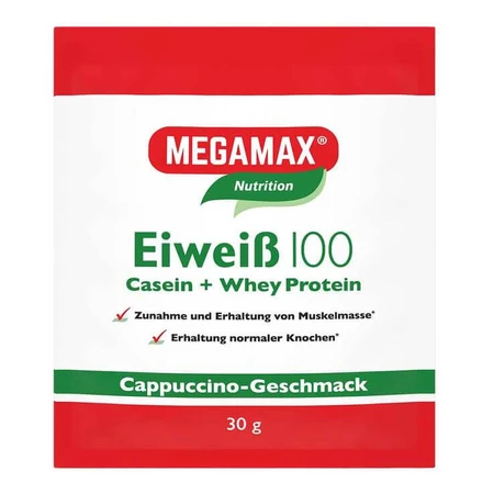 Protein 100 Cappuccino Megamax en polvo, 7 x 30 g de polvo