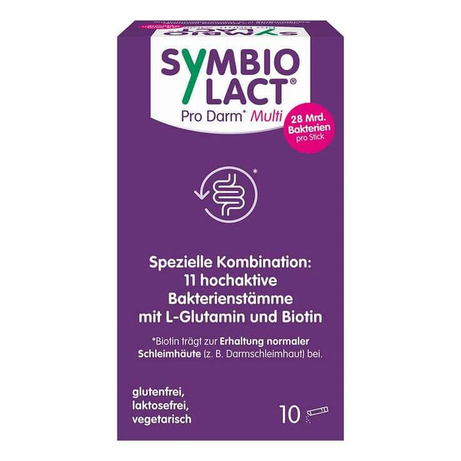 Symbiolact Pro Gut Multi-poedersticks, 10 x 6 g poeder