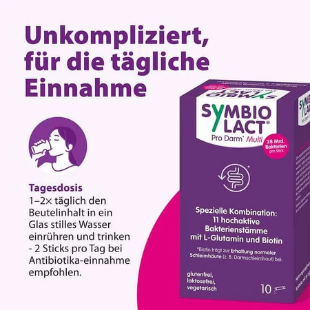 Symbiolact Pro Gut Multi-poedersticks, 10 x 6 g poeder
