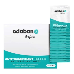 Toallitas antitranspirantes Odaban, 16 toallitas