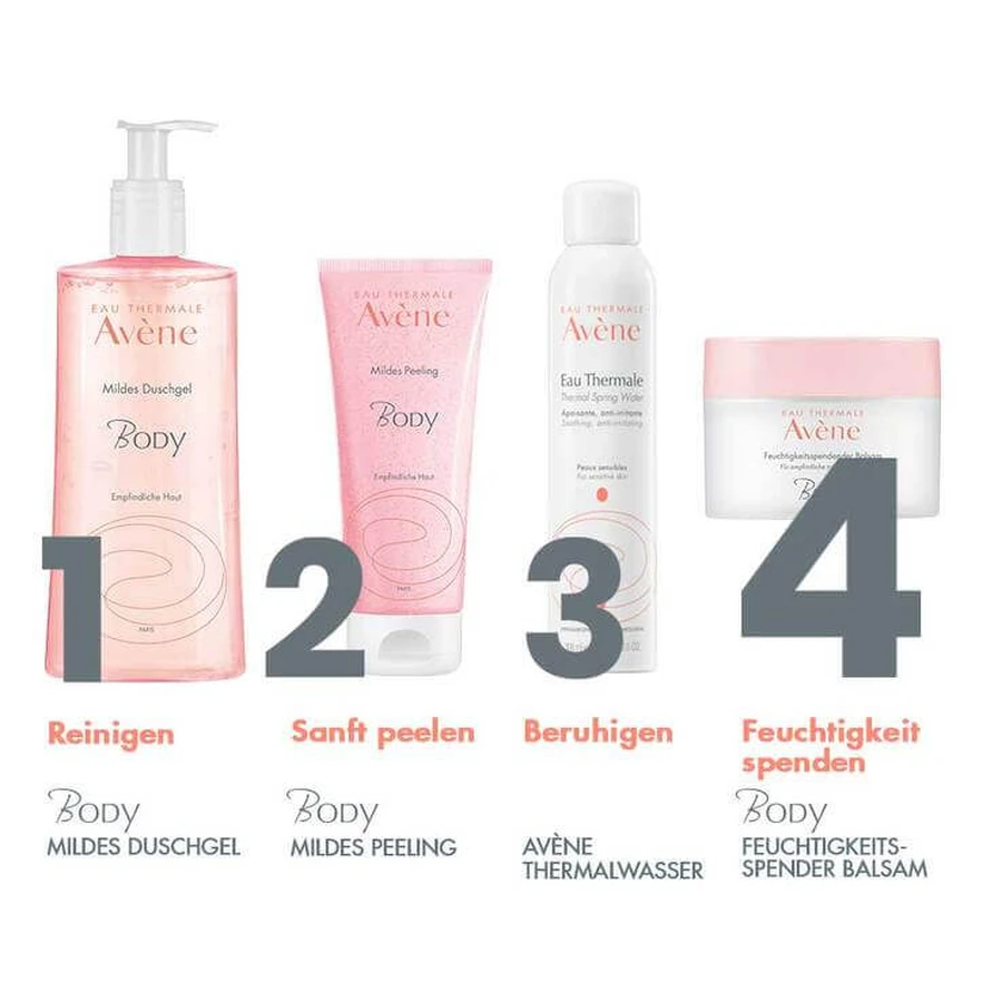 Avene Body Moisturizing Balm, 2 x 250 ml balm