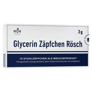 Supositorios de glicerina Rösch de 3 g para el estreñimiento, 100 supositorios