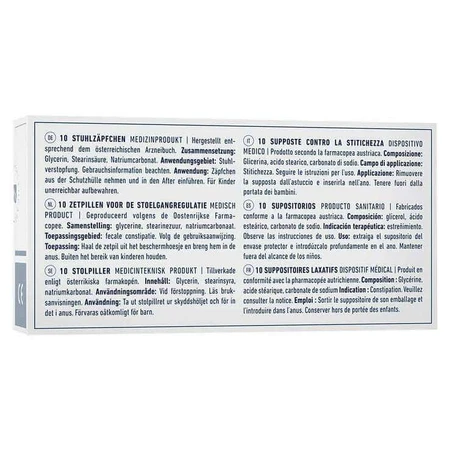 Supositorios de glicerina Rösch de 3 g para el estreñimiento, 100 supositorios