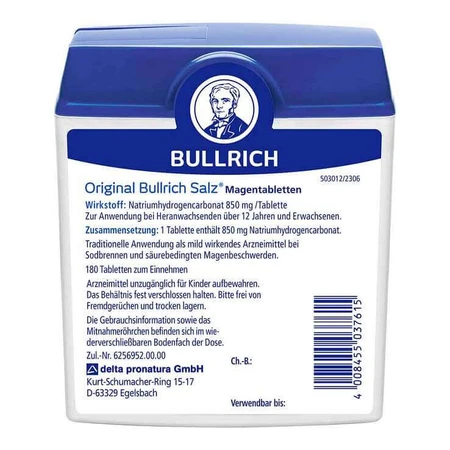 Bullrich Salz®-tabletten tegen brandend maagzuur, 50 tabletten