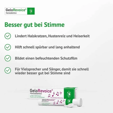 GeloRevoice keelpastilles met vlierbloesem (zonder menthol) tegen heesheid, 3 x 20 pastilles
