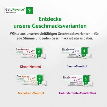 GeloRevoice keelpastilles met vlierbloesem (zonder menthol) tegen heesheid, 3 x 20 pastilles