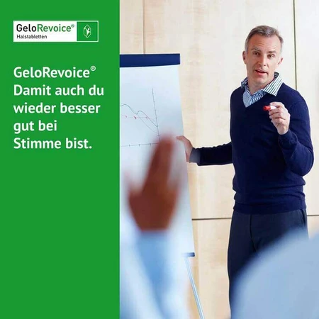 GeloRevoice keelpastilles met vlierbloesem (zonder menthol) tegen heesheid, 3 x 20 pastilles