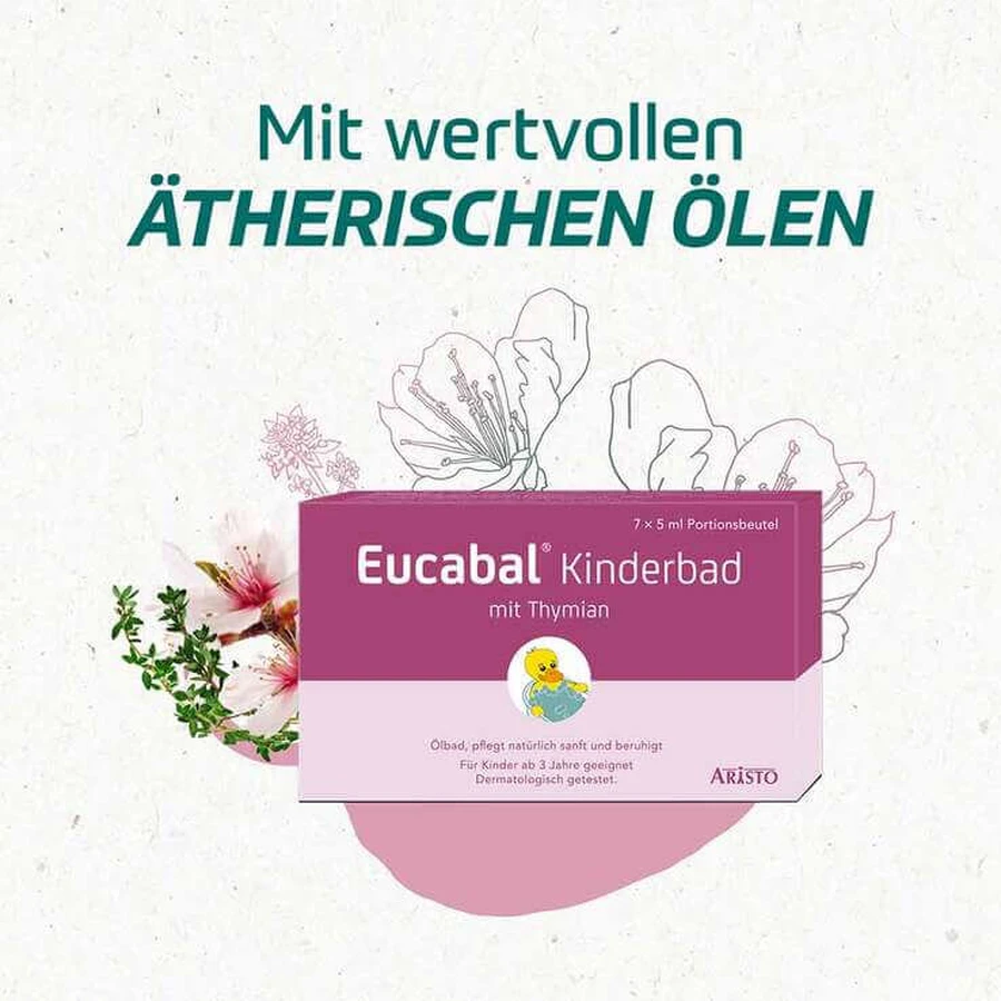 Eucabal Kinderbad mit Thymian, 7X5 ml Bad