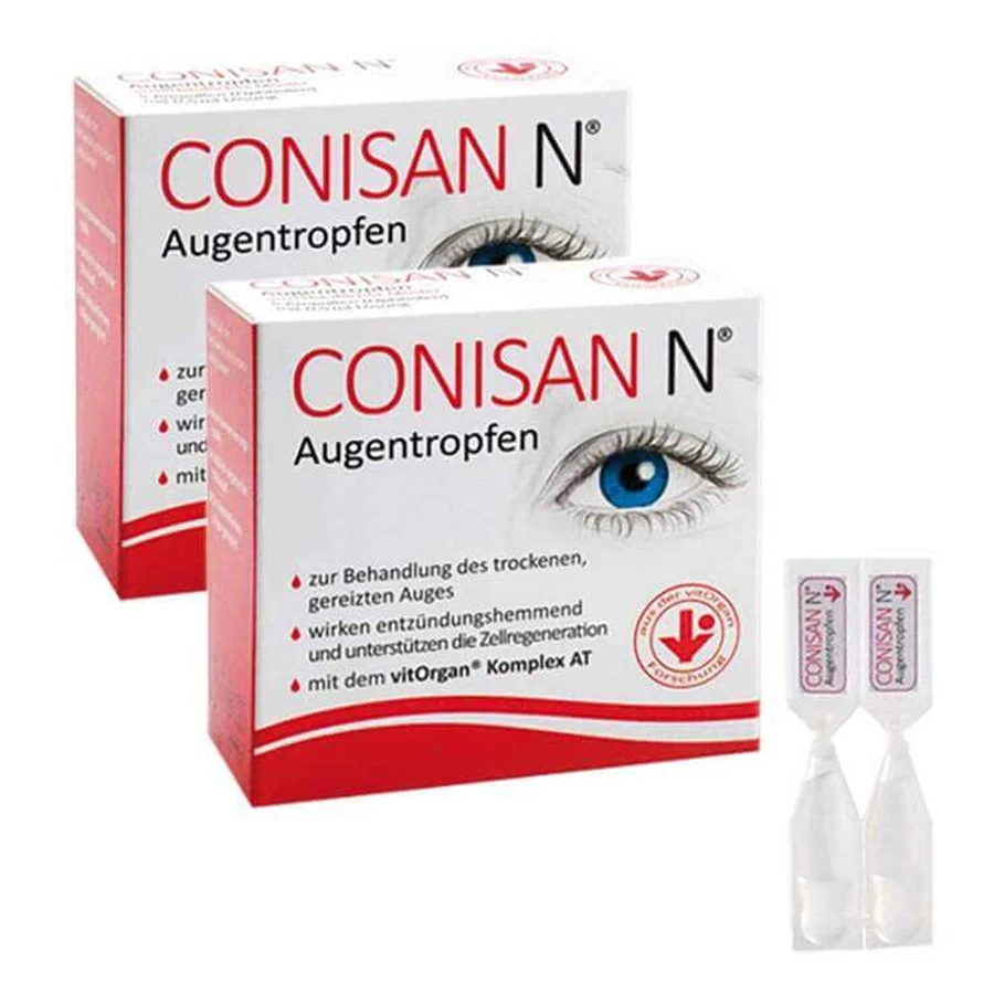 Gotas oftálmicas Conisan N, 2 envases de 20 x 0,5 ml