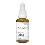 Moleqlar Vitamina D3 / K2 1000 UI + 20 µg, gotas, frasco de 20 ml