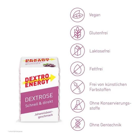Dextro Energen Red Currant Cubes, 1 cube