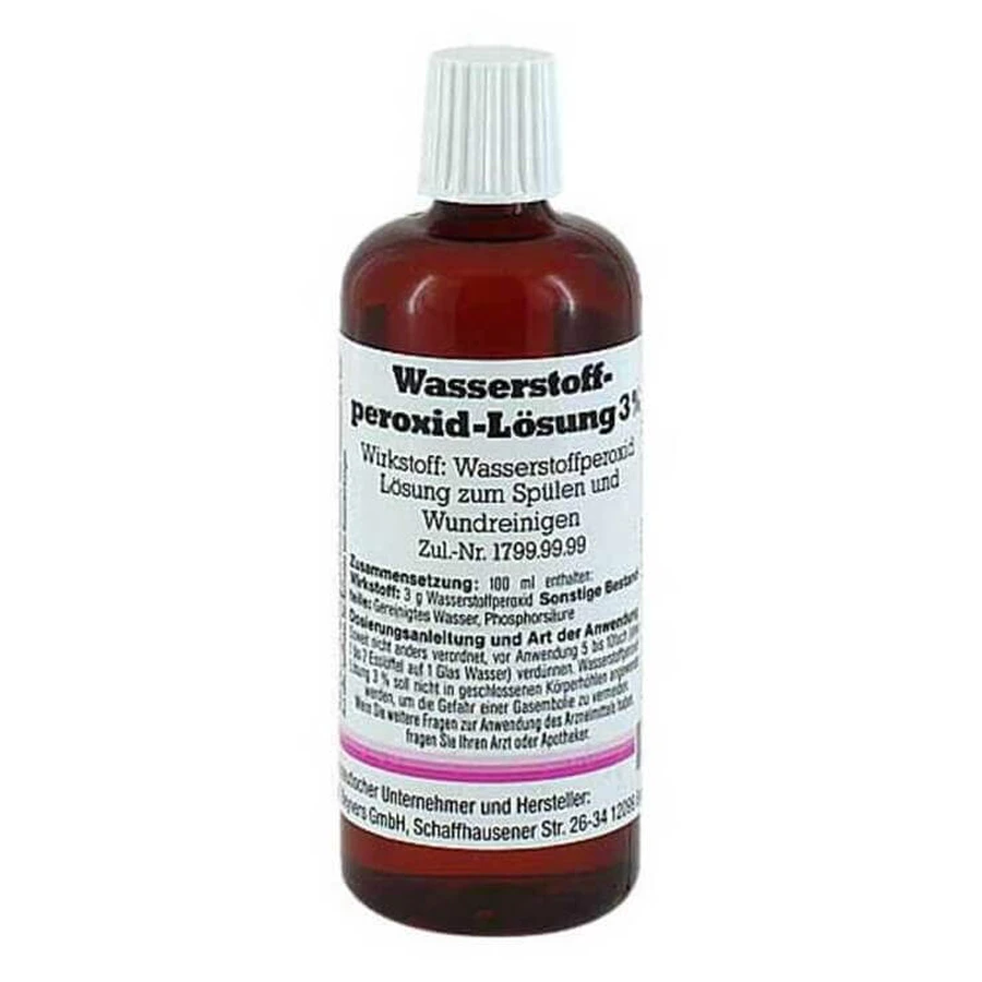 Hydrogen Peroxide Solution 3%, 100 ml solution