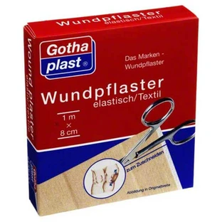 Vendaje elástico Gothaplast, 8 cm x 1 m, precortado, 1 vendaje
