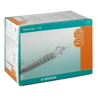 Omnican 100 1 ml Insulin Syringe U-100 0.30 x 12 mm, 100 x 1 syringe