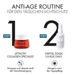 Vichy Capital Soleil UV-Age getinte zonnebrandcrème SPF 50+, 2 x 40 ml vloeibaar
