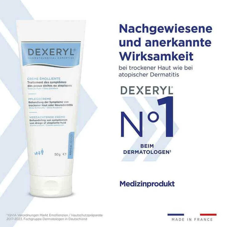 Dexeryl Skin Care Cream, 2 x 500 g tubes