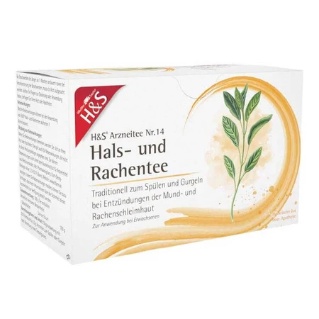 H&S Throat and Throat Tea Tea Bags, 20 x 2.5 g tea bags