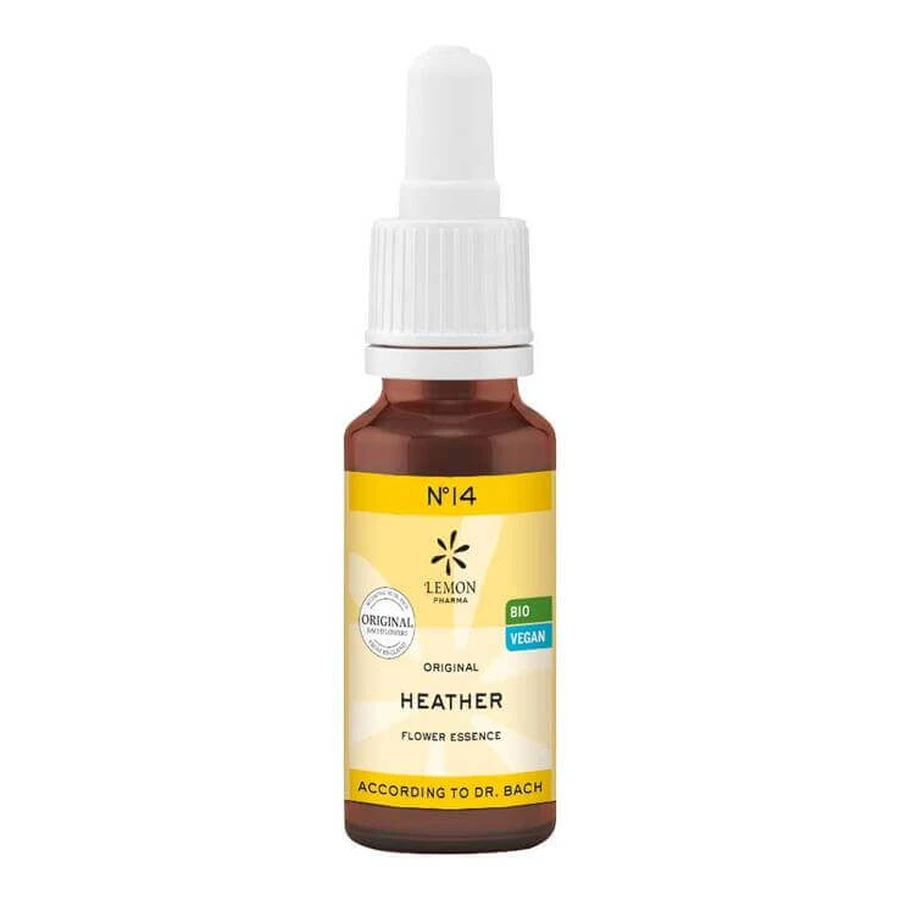 Remède floral de Bach n° 14 : Bruyère bio, 20 ml, n.v.