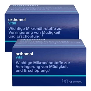 Paquete combinado de comprimidos y cápsulas Orthomol Vital, paquete combinado de 2 x 30 unidades