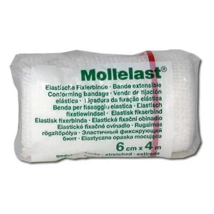 Mollelast 6 cm x 4 m, blanco, 20 vendas