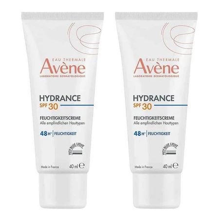 Avene Hydrance Feuchtigkeitscreme SPF 30, 2x40 ml Creme