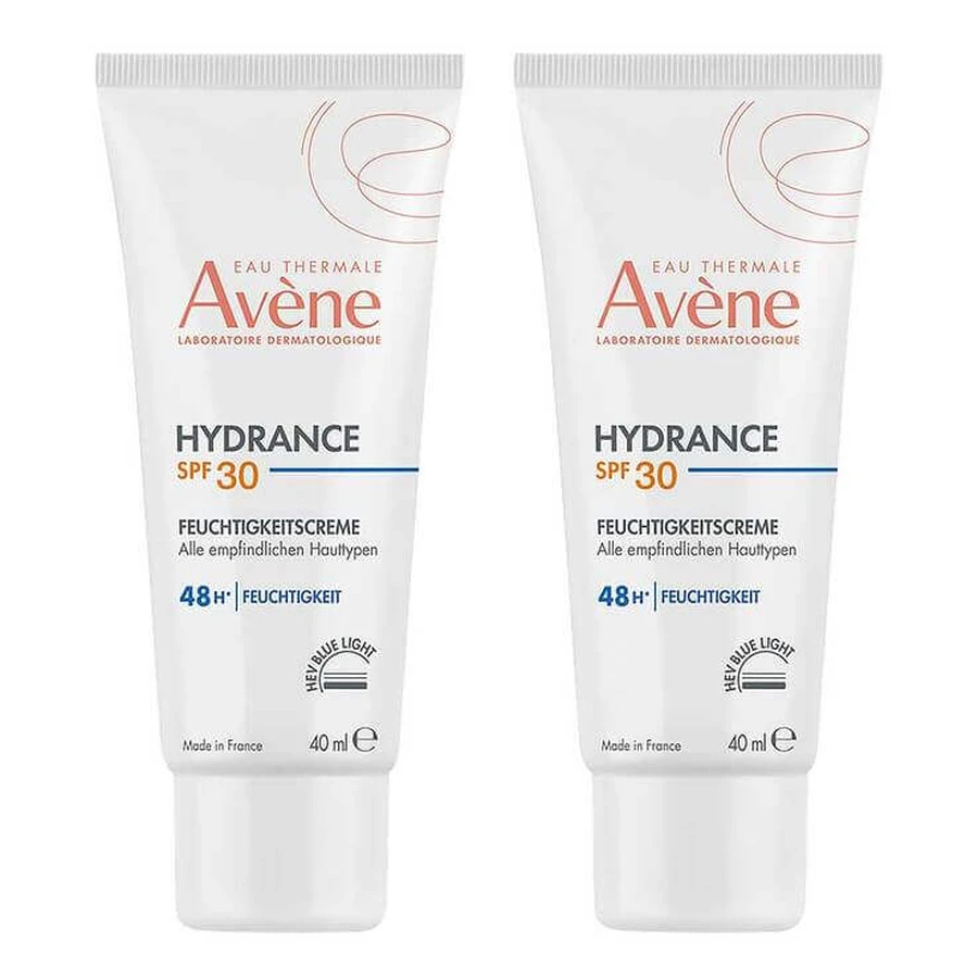Avene Hydrance Feuchtigkeitscreme SPF 30, 2x40 ml Creme