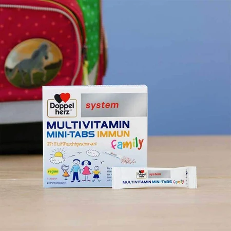 Doppelherz Multivitamin Mini-Tabs Family System, 3 x 20 comprimés