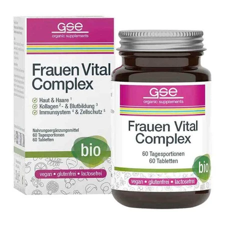 Vital Complex Organic-tabletten voor vrouwen, 60 tabletten