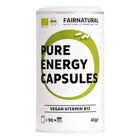 Fairnatural : Vitamine B12 haute concentration + gélules végétaliennes, 90 gélules