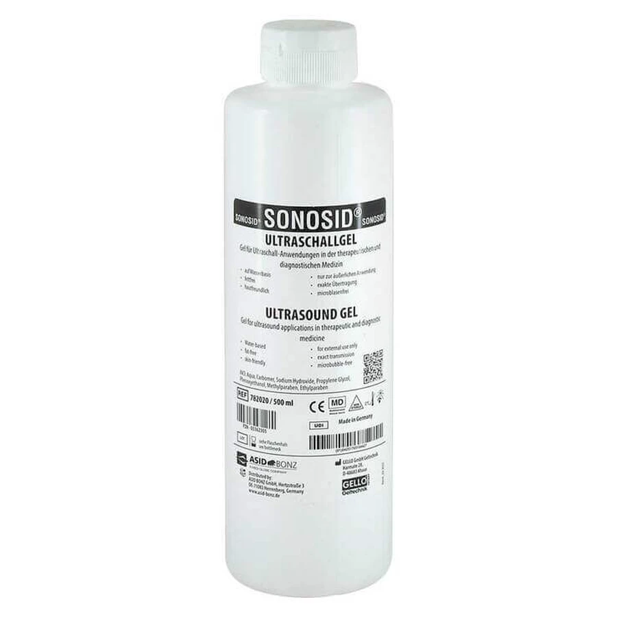 Ultrasound Gel, 500 ml, 1 tube of gel