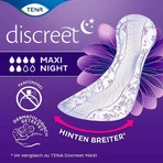 TENA® discreet Maxi Night Pads for Incontinence, 6 x 12 pcs.
