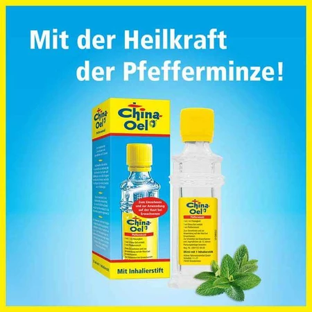 China-olie met 3 inhalatoren, 100 ml etherische olie