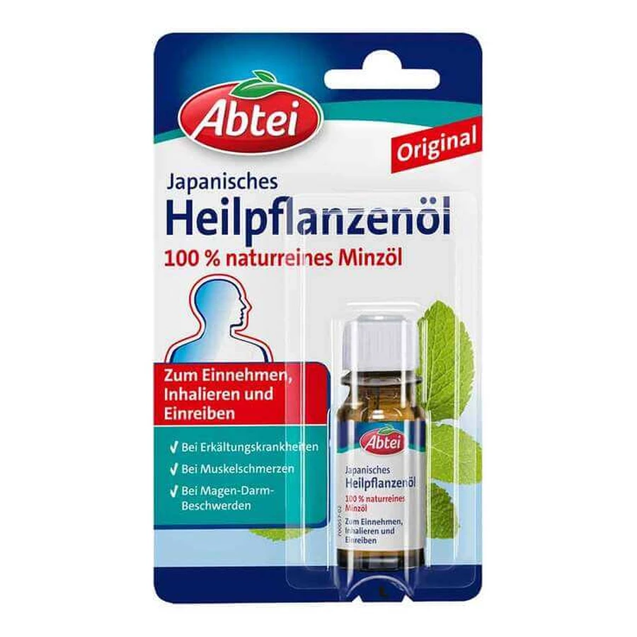 Aceite de plantas medicinales japonesas Abtei, aceite esencial de 10 ml