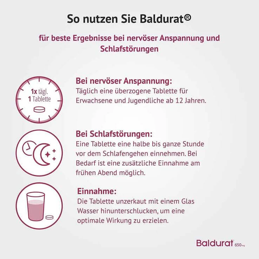 Baldurat Film-Coated Tablets, 20 film-coated tablets