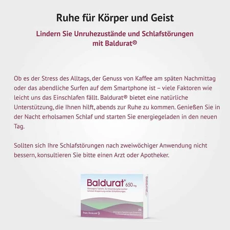 Baldurat Film-Coated Tablets, 20 film-coated tablets