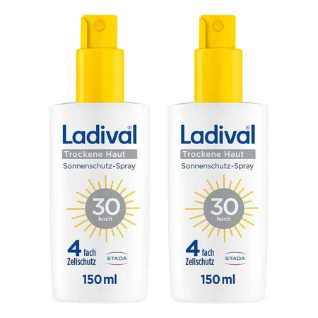 Ladival Sunscreen Spray for Dry Skin SPF 30, 2x150 ml Spray