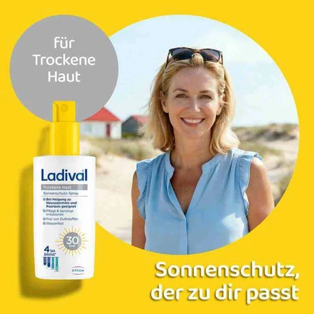 Ladival Sunscreen Spray for Dry Skin SPF 30, 2x150 ml Spray