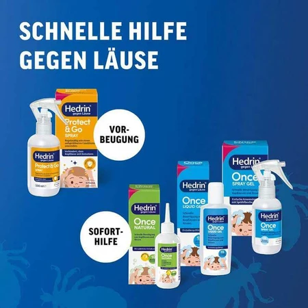 Hedrin Once vloeibare gel, 100 ml gel