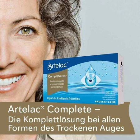 Artelac Complete MDO Eye Drops for Dry/Watery Eyes, 2x2x10 ml Eye Drops