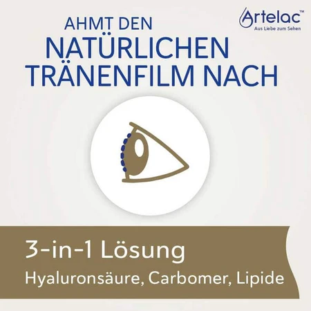 Artelac Complete MDO Eye Drops for Dry/Watery Eyes, 2x2x10 ml Eye Drops